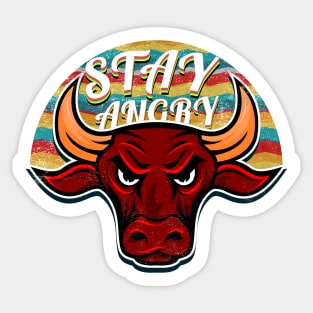 Stay Hungry Stay Humble bull T-shirt vintage Clothing Baseball Tee online Gifts Sticker